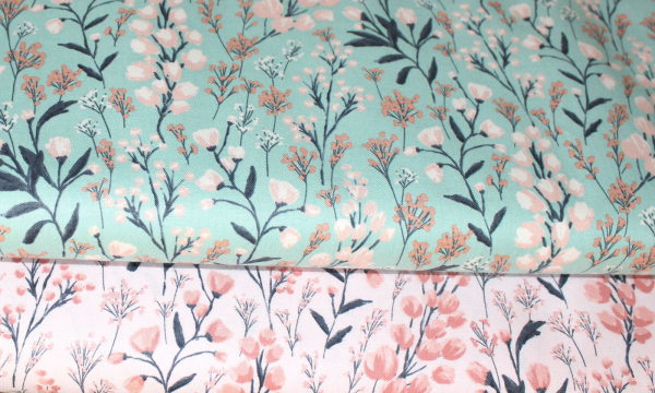 Designerbaumwollstoff Field of Dreams pink (10 cm)